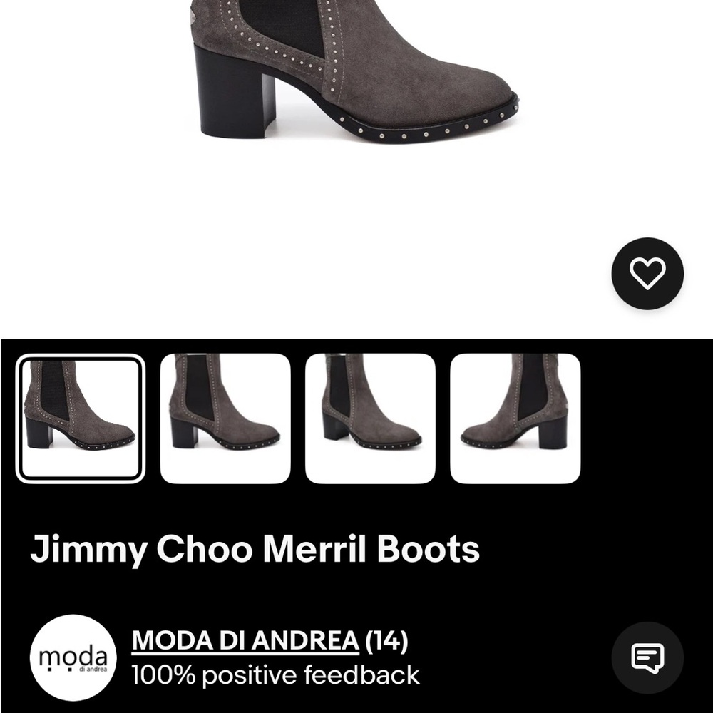 JIMMY CHOO
Merril 65 Purple Suede Stud Boots